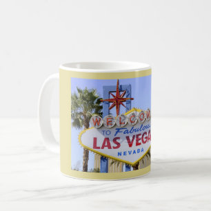Caneca De Café Sinal de boas-vindas de Las Vegas Nevada