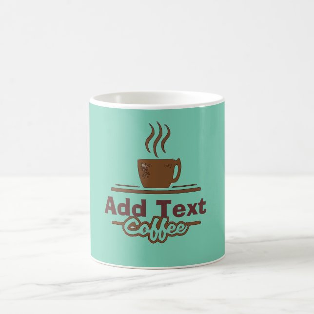 Caneca De Café Sinal de café, adicionar nome (Centro)