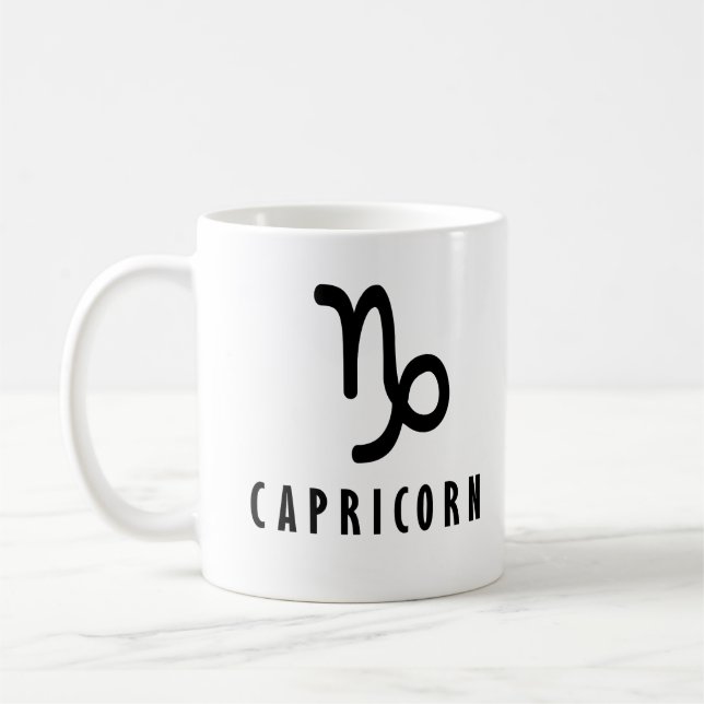 Caneca De Café Sinal de Capricórnio zodiac (Esquerda)