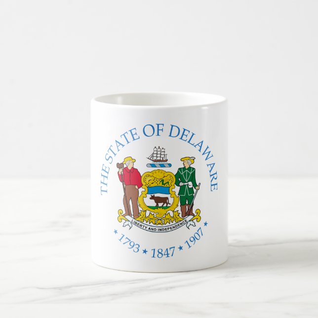 Caneca De Café sinal de Delaware (Centro)
