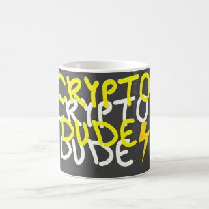 Caneca De Café Sinal de Energia Cripto Duo Funky