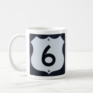 Caneca De Café Sinal de Estrada 6 dos EUA Mug
