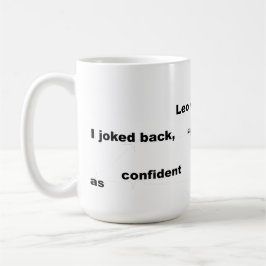 Caneca De Café Sinal de Leão Texto Engraçado para Uso Diário ou P
