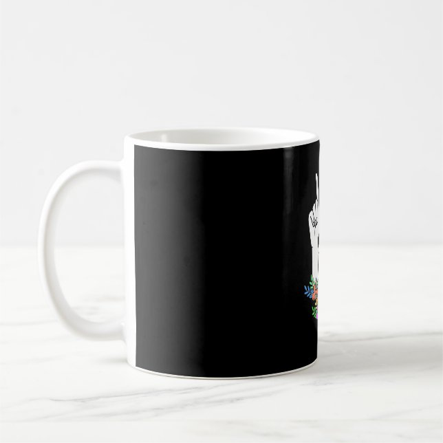 Caneca De Café Sinal de Mão do Professor ASL (Esquerda)