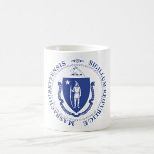 Caneca De Café Sinal de Massachusetts