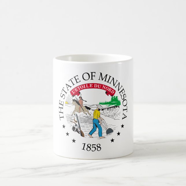 Caneca De Café Sinal de Minnesota (Centro)