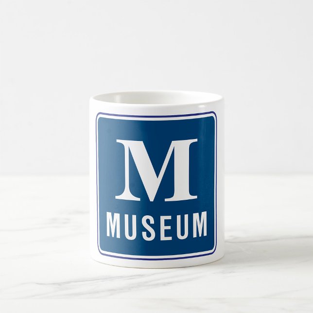 Caneca De Café Sinal de museu (Criador carregado)