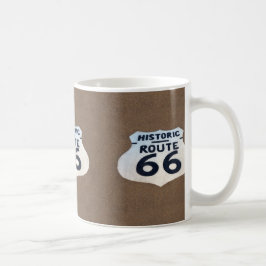 Caneca De Café Sinal de Pavement da Rota 66 Histórica