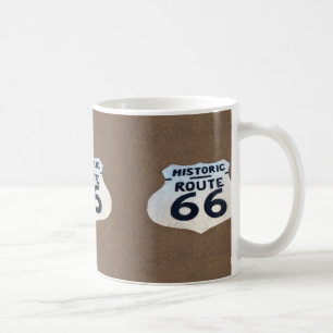 Caneca De Café Sinal de Pavement da Rota 66 Histórica