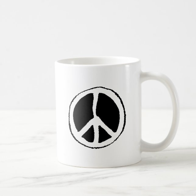 Caneca De Café Sinal de paz (Direita)