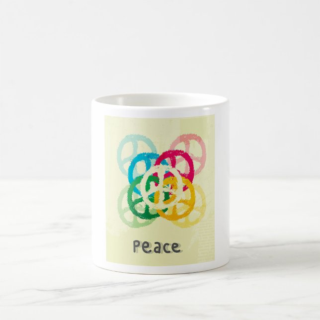 Caneca De Café Sinal de Paz (Criador carregado)