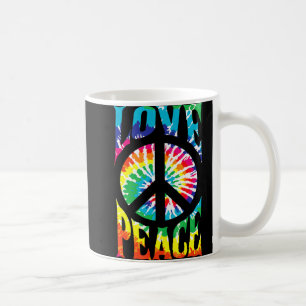 Caneca De Café Sinal de Paz Amor 60S 70S, Tie Dye Hippie Costume