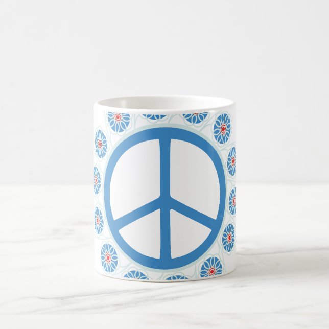 Caneca De Café Sinal de Paz Flores (Centro)