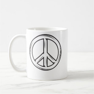 Caneca De Café Sinal de paz para homens e mulheres