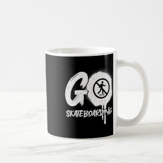 Caneca De Café Sinal de Proibido Skate Skateboard Skater Grafite