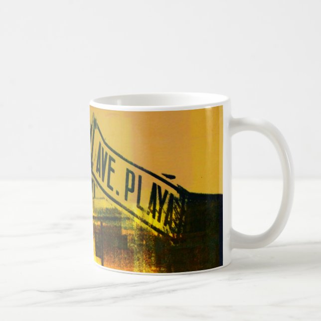 Caneca De Café Sinal de rua (Direita)