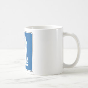 Caneca De Café Sinal de rua diesel do gás