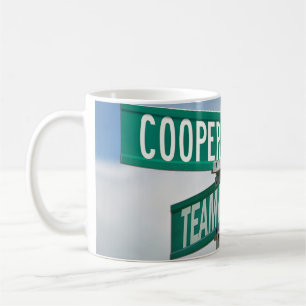 Caneca De Café Sinal de Rua para Negócios