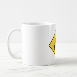 Caneca De Café Sinal de Tráfego de Inclinação Íngreme Caminhões T