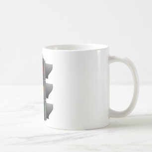 Caneca De Café Sinal de Trânsito Luz Vermelha Amarela Verde