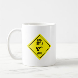 Caneca De Café Sinal de Zona de Compro Barber do Estilo de Cabelo