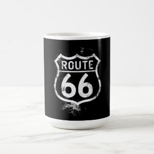 Caneca De Café Sinal Distrital da Rota 66 Vintage Americana Viage