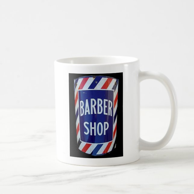 Caneca De Café Sinal do barbeiro do vintage (Direita)