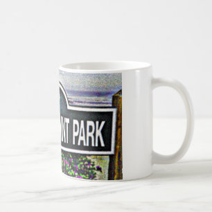Caneca De Café Sinal do parque do ponto dos amantes