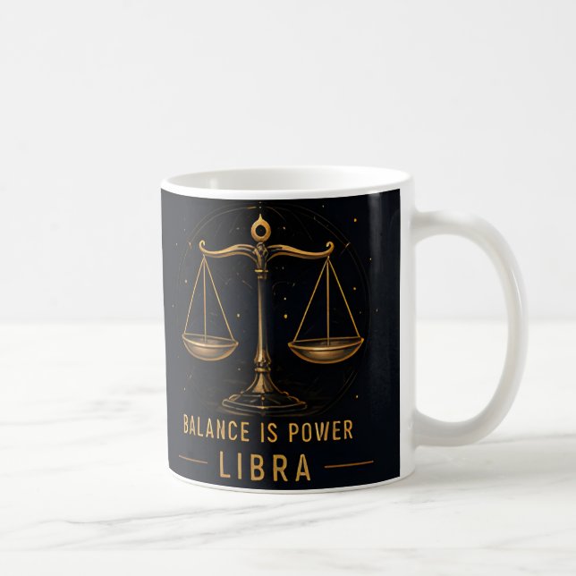Caneca De Café Sinal do Zodíaco Libra Escamas Decoração Celestial (Direita)