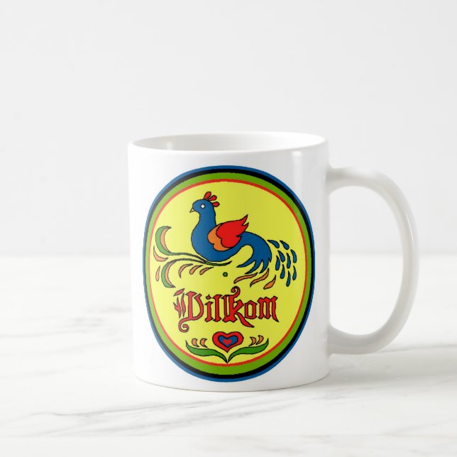 Caneca De Café Sinal hexadecimal de boas-vindas (Direita)