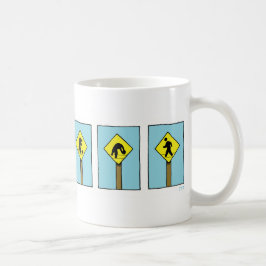 Caneca De Café Sinal humorístico de rua humorístico "Não Perder a