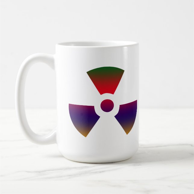 Caneca De Café Sinal radioativo nuclear (Esquerda)