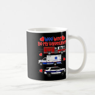 Caneca De Café Sinal Sonoro Seja Meu Namorado Caminhão de Bombeir