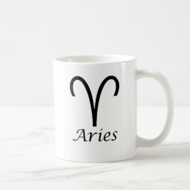 Caneca De Café Sinal Zodiac "Aries"