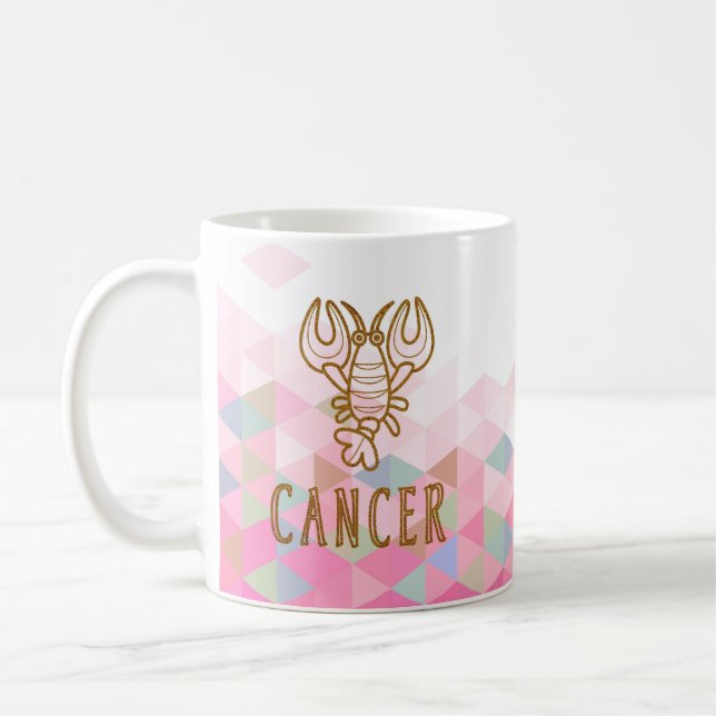 Caneca De Café Sinal Zodiac cancer (Esquerda)
