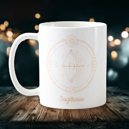 Caneca De Café Sinal Zodiac de Pêssego de Cor Editável