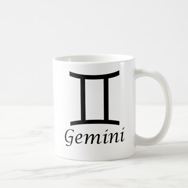Caneca De Café Sinal Zodiac "Gemini" (Direita)