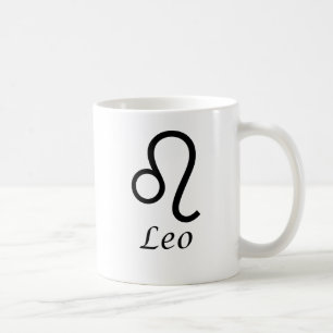 Caneca De Café Sinal Zodiac "Leo"