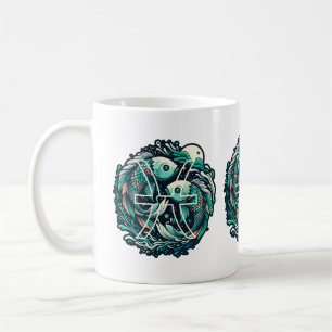 Caneca De Café Sinal Zodiac - Peixes