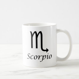 Caneca De Café Sinal Zodiac "Scorpio"