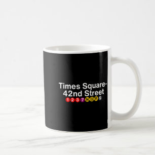 Caneca De Café Sinalização da Estação de Metrô Times Square Nova