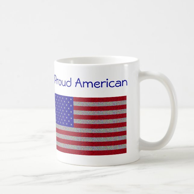 Caneca De Café Sinalizador Americano da Falha (Direita)