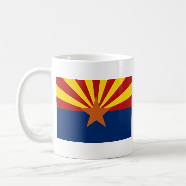 Caneca De Café Sinalizador Arizonan + Mug de Mapa (Esquerda)