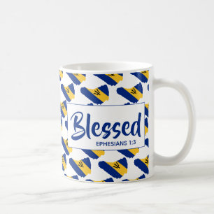Caneca De Café Sinalizador BARBADOS Escritura cristã ABATIDO