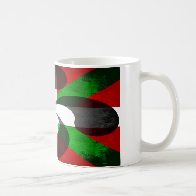 Caneca De Café Sinalizador Basco e Cruz (Direita)