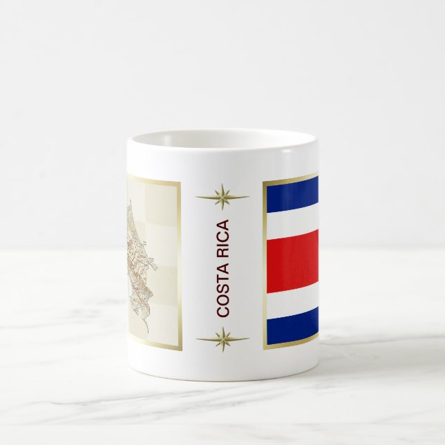 Caneca De Café Sinalizador Costa Rica + Mapa de Mug (Centro)