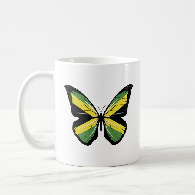 Caneca De Café Sinalizador da Borboleta Jamaica (Esquerda)