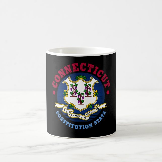 CANECA DE CAFÉ SINALIZADOR DE ESTADO DE CONSTITUIÇÃO DO CONECTICU (Centro)