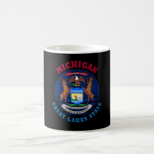 CANECA DE CAFÉ SINALIZADOR DE ESTADO DO EXCELENTE MICHIGAN