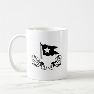 Caneca De Café Sinalizador de Linha de Estrela Branca Titanic